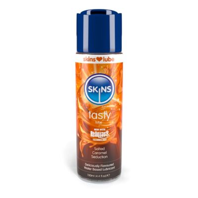 Skins Flavored Water-Based Personal Lubricant Lube Salted Caramel 4.4oz