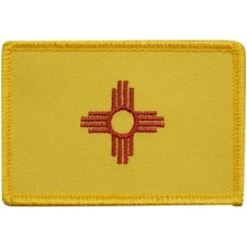 New Mexico Patch -  State Flag, Santa Fe, Albuquerque 3.25" (Iron on)