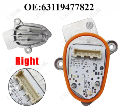  X1 LEDモジュール 63119477822 Right Headlight Turn Signal DRL Source Module 63119477822 For BMW
