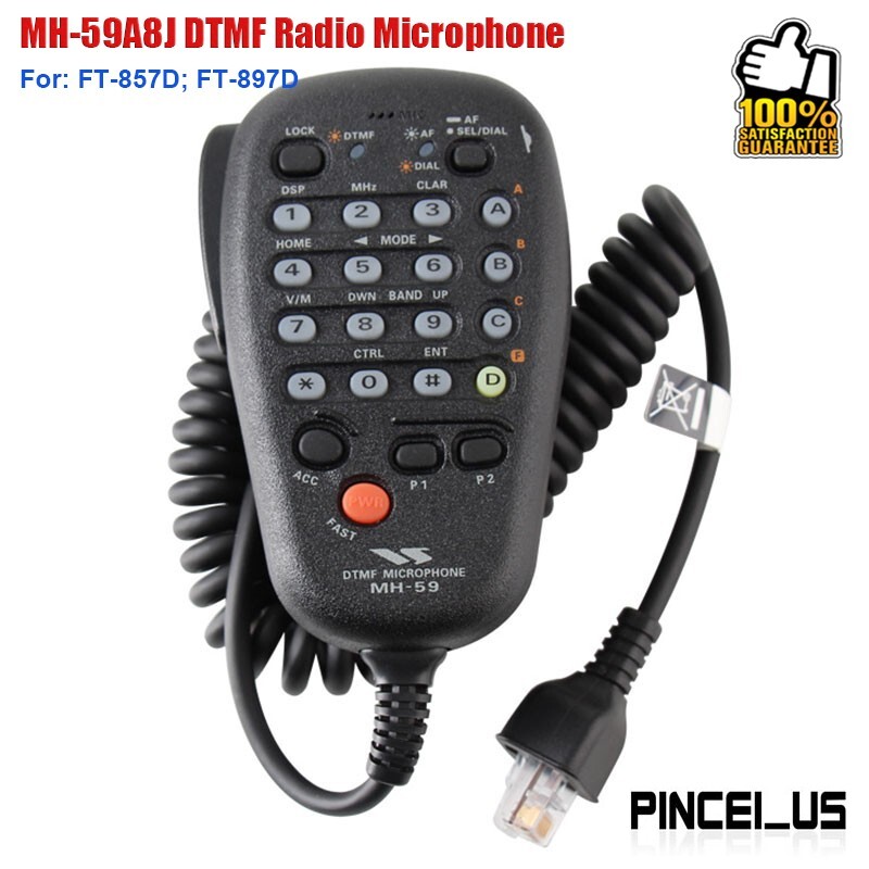 MH-59A8J DTMF Radio Microphone Handheld Microphone for YAESU FT