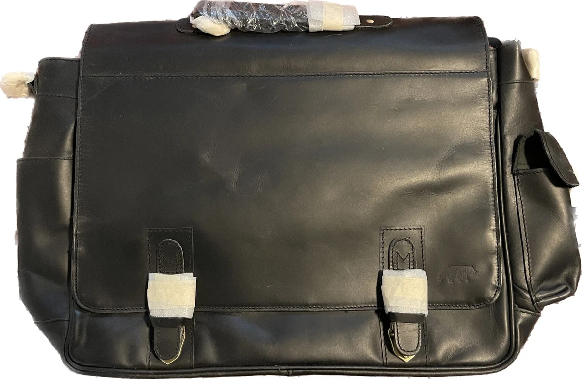 Kodiak Sitka Leather Messenger Bag Black BRAND NEW