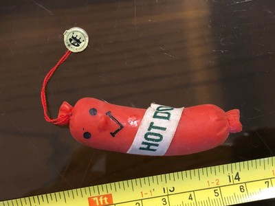 rubber hot dog
