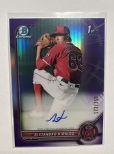 2022 Bowman Chrome 1st Purple Refractor #/250 Alejandro Hidalgo RC Auto #CPA-AH