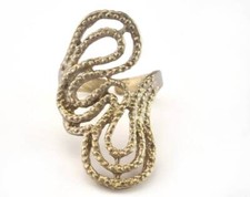Adjustable Ring Raw brass 18mm 8US inner size 2746