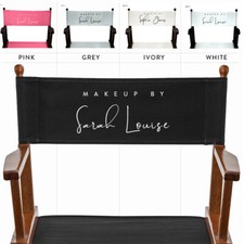 Personalised Replacement Canvas Set for Makeup Artist & Folding Directors Chairs