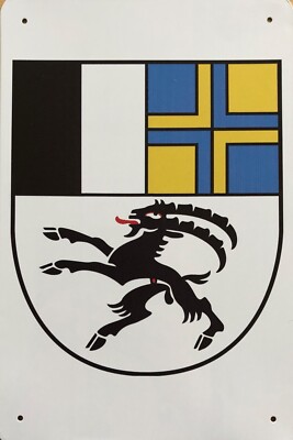 Graubünden Blechschild Kanton Steinbock Davos Engading Arosa
