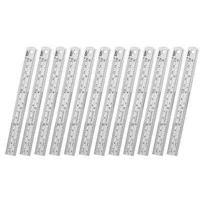 12Pack 6'' Stainless Steel Machinist Ruler for School Office Architect Engineer