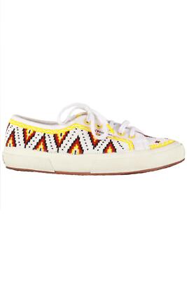ALANUI + SUPERGA MULTICOLOUR BEAD SNEAKER EU 38 UK 5 US 6