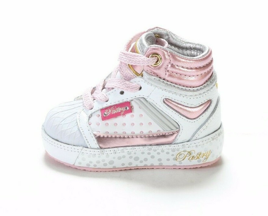 PASTRY Toddler's Fab Cookie Shell Toe Boot (TD) RA70405WP White/Pink (msrp: $40)