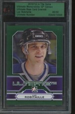 2012-13 ITG Ultimate Memorabilia Luc Robitallie Ultimate Base Card Emerald 49/60