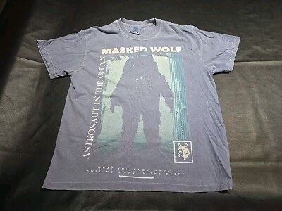 MASKED WOLF ASTRONAUT IN THE OCEAN T-SHIRT MEN'S MEDIUM