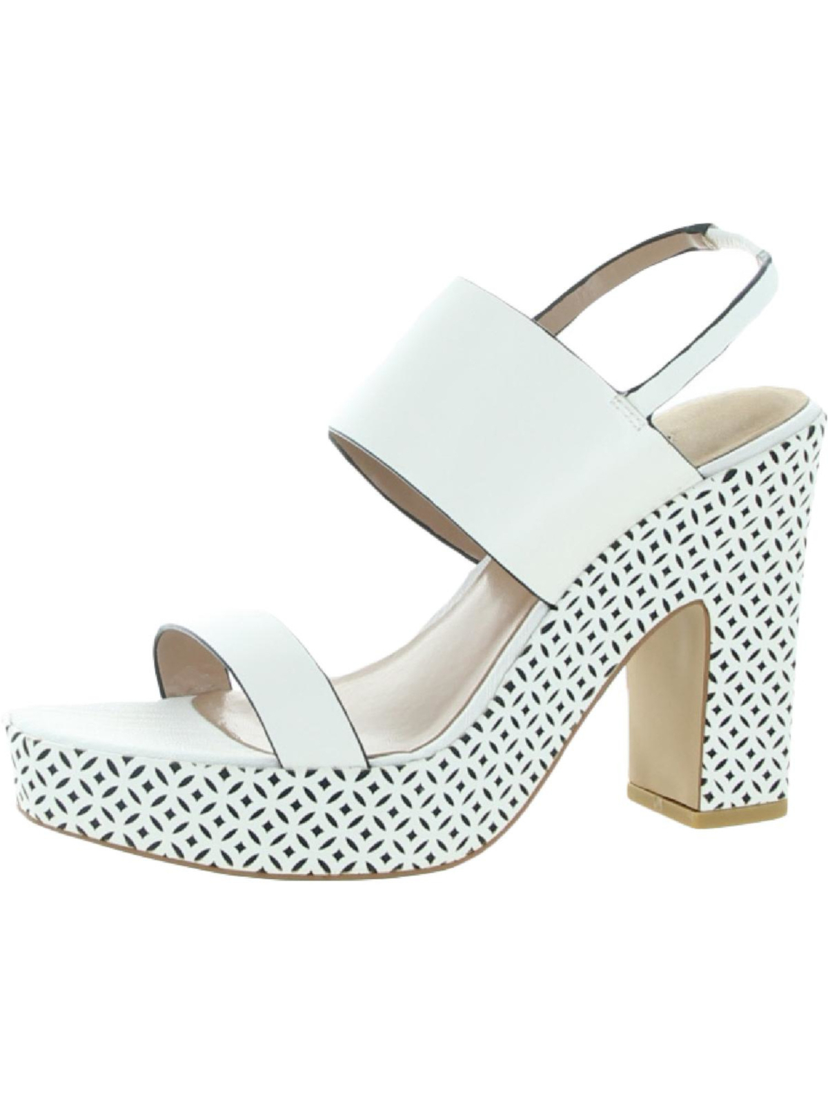 Женские босоножки ZAC ZAC POSEN бежевого цвета с лазерной резкой на платформе Virginia Slingback 6,5 м