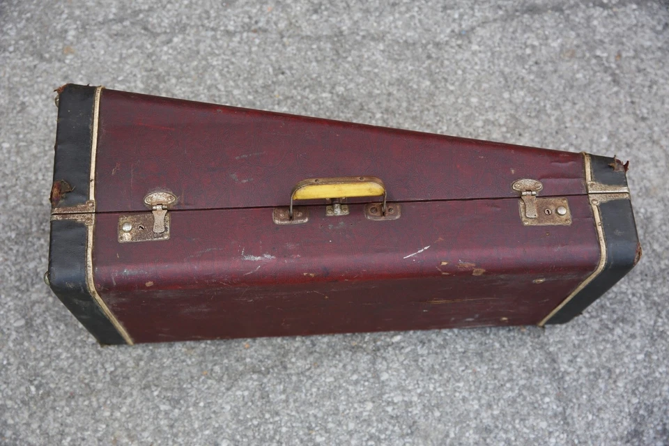 Trompeta trompeta Getzen Elkhorn de colección trombón estuche de instrumentos antiguo SOLO Foto 3 de 4