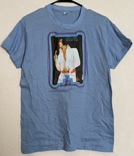 Elvis Presley Vintage Hanes Single Stitch T-shirt M made in USA 70s -Please Read