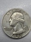1941-S WASHINGTON QUARTER GOOD DATE Actual Coin NICE Details Very Fine Addition