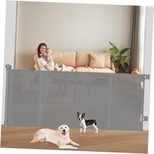 Upgrade 71" Retractable Baby Gates with Reinforced Strips, 41" Tall x 71" Wide