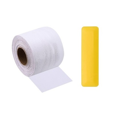 2'' x 33ft Self Adhesive Wood Grain Repair Tape with Scraper, White Wood