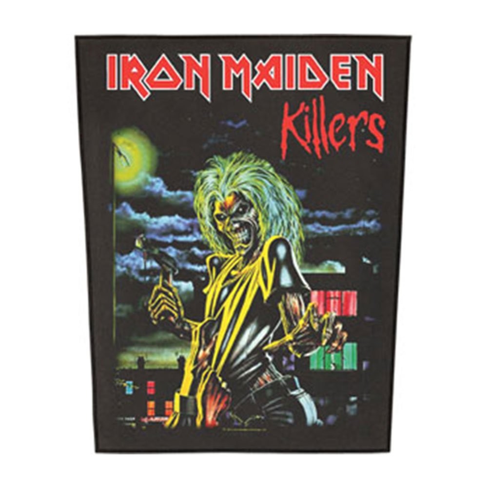 Нашивка на спину Iron Maiden Killers унисекс, разноцветная, 95% хлопок, 5% полиэстер,