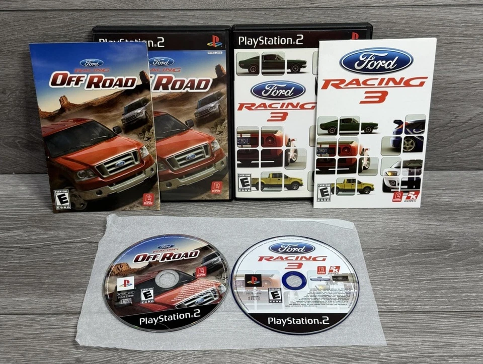 Ford Racing 3 + Off Road Estado Perfeito💿 Lote Completo na Caixa Recondicionamento PlayStation 2 PS2 - Imagem 2 de 4