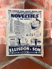 1930 s/ 40 s Jokes, Magic And Novelties Mail Order Catalog