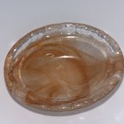 Vintage Marbalized Amber Carmel Hen On Nest Salt Cellar  — photo 4
