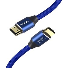 High Speed 8K/60HZ 2.1V HDMI Cable 10Ft Blue 48Gbps 28AWG Support 3D NEW