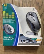 Logitech MediaPlay Cordless Mouse Blue 11 Buttons PC NIB