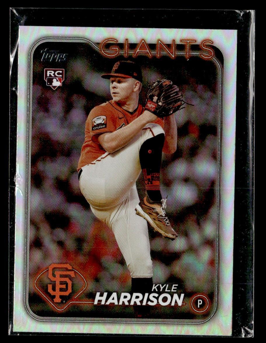 2024 Topps #667 Kyle Harrison Rainbow Foil Rookie Card San Francisco Giants