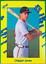 1990 Classic Chipper Jones Rookie Card RC MLB Hall of Fame #T92 Braves