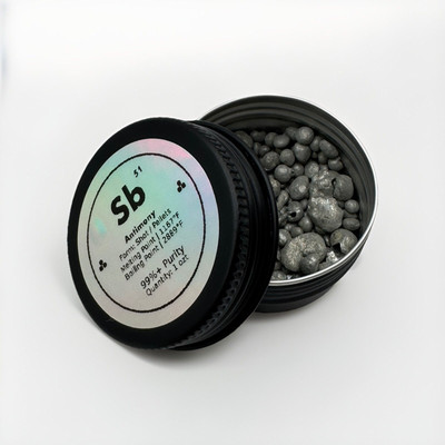   PURE ANTIMONY SHOT - ONE TROY OUNCE