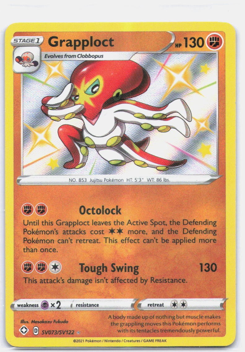 Grapploct Shiny Holo Rare Shining Fates: Shiny Vault SV073/SV122 NM