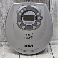 Vintage RCA RP-2365B Silver Portable Compact Discman CD Player 45 Seconds ESP
