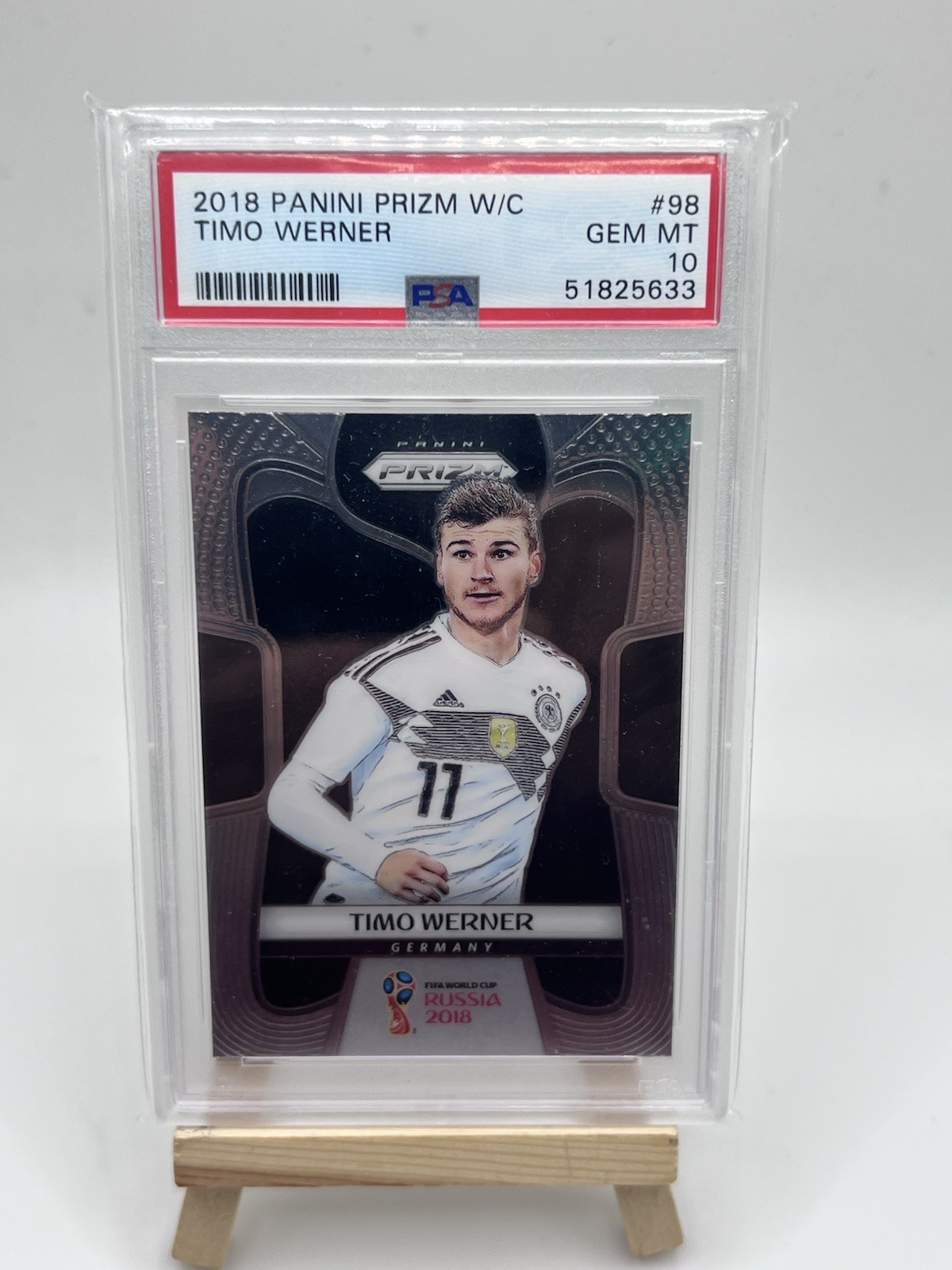 2018 PANINI PRIZM WORLD CUP #98 TIMO WERNER PSA 10
