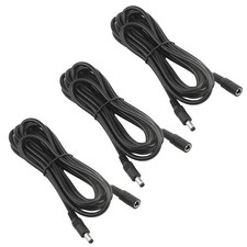 3 PCS 9.8 ft 19V DC 5.5x2.1mm Power Extension Cable for Computer CCTV