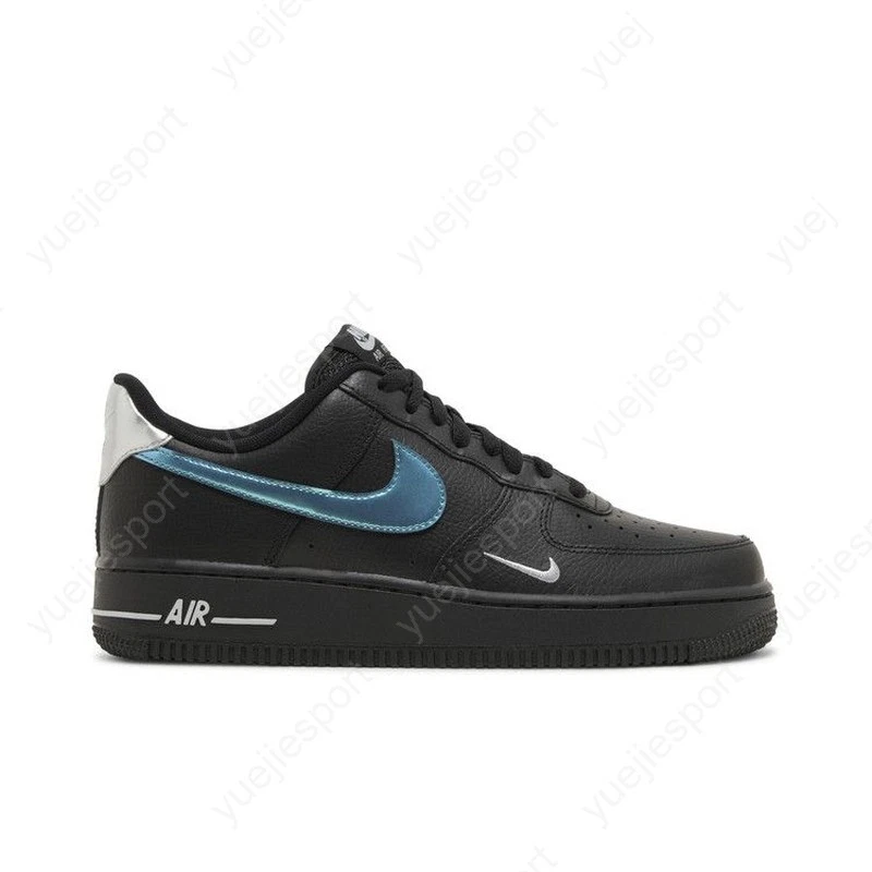 Nike Air Force 1 \'07 Low Black Blue Lightning FD0654-001 Men\'s Size 13 US Nike Air Force 1  main image 4