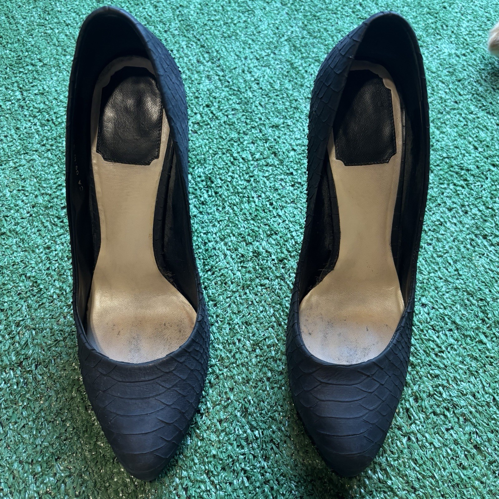 Christian Dior Snakeskin Black Python Embossed St… - image 3