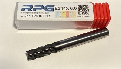 6mm 4FL Square Carbide FINISHEnd Mill UMG ALTiCrN Coated Multi purpose  RPG