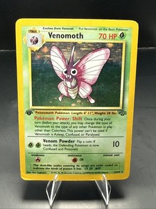 1995 venomoth pokemon card value Holo or Paralyzed Pokemon Venomoth Holo Rare #049