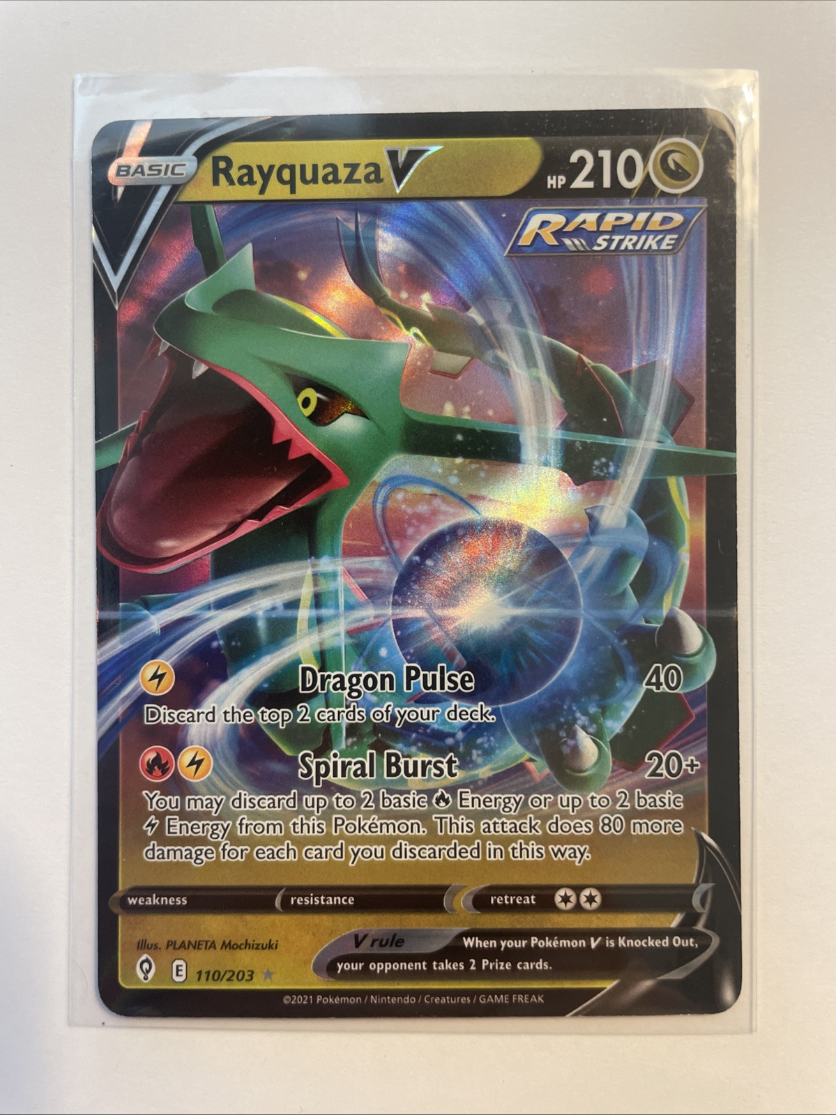 Rayquaza V 110/203 - Swsh07: Evolving Skies (NM)