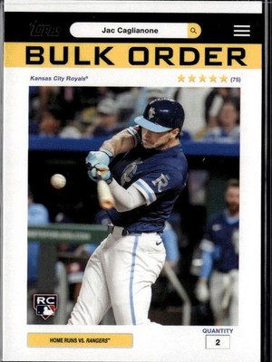 2026 Topps #BO-4 Jac Caglianone Flagship Collection Bulk Order