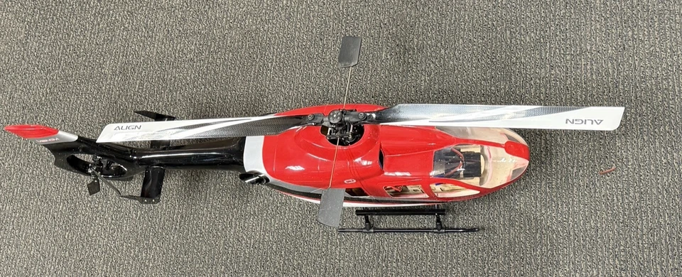 Excellent Align T-Rex Trex 450 SA RC Remote Control Helicopter w/ Scale Body BNF - Image 4 of 4