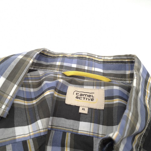 Camisa Camel Active para hombre franela a cuadros algodón talla XL - Imagen 4 de 8