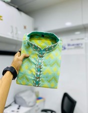 Designer Soft J-Card Silk Kurta Pajama for Men Indian Ethnic Wear With Luxurious