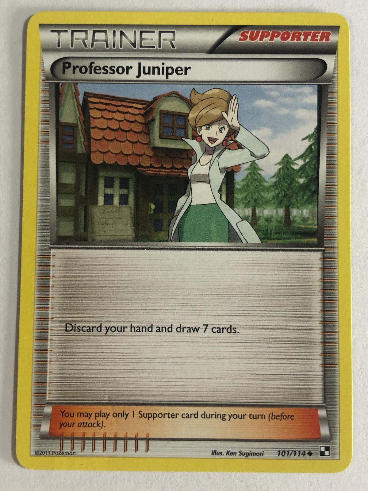 Pokemon TCG Black & White Professor Juniper 101/114 Near Mint