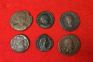 Mixed Lot of Six (6) Ancient Greek or Roman Coins Bronze or Copper Set 1