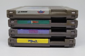 Lot of 4 Nintendo NES games As Is Super Mario 3, Tetris, Top Gun & Arch Rivals