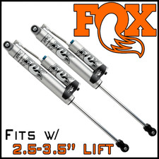 Fox 2.0 Rear Remote Reservoir Shocks Fit 1997-2006 Jeep Wrangler W2.5-3.5 Lift