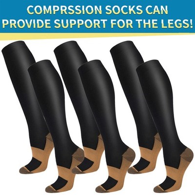 3 Media De Supprot Socks Compression Socks For Women& Men Graduated 15-20 mmHg