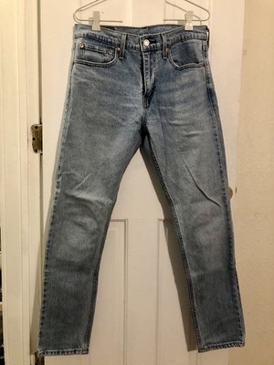 Levi's Jeans Men's 512 31x30 Slim Taper Fit Light Wash Distressed Denim 