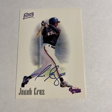 Jacob Cruz 1996 Best RC On Card Autograph Rookie Auto #NNO Shreveport Captains. rookie card picture